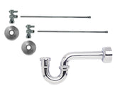 Lavatory Supply Kit - Mini Lever Handle with 1/4 Turn Ball Valve (MT521-NL) - Angle, P-Trap 1-1/4"